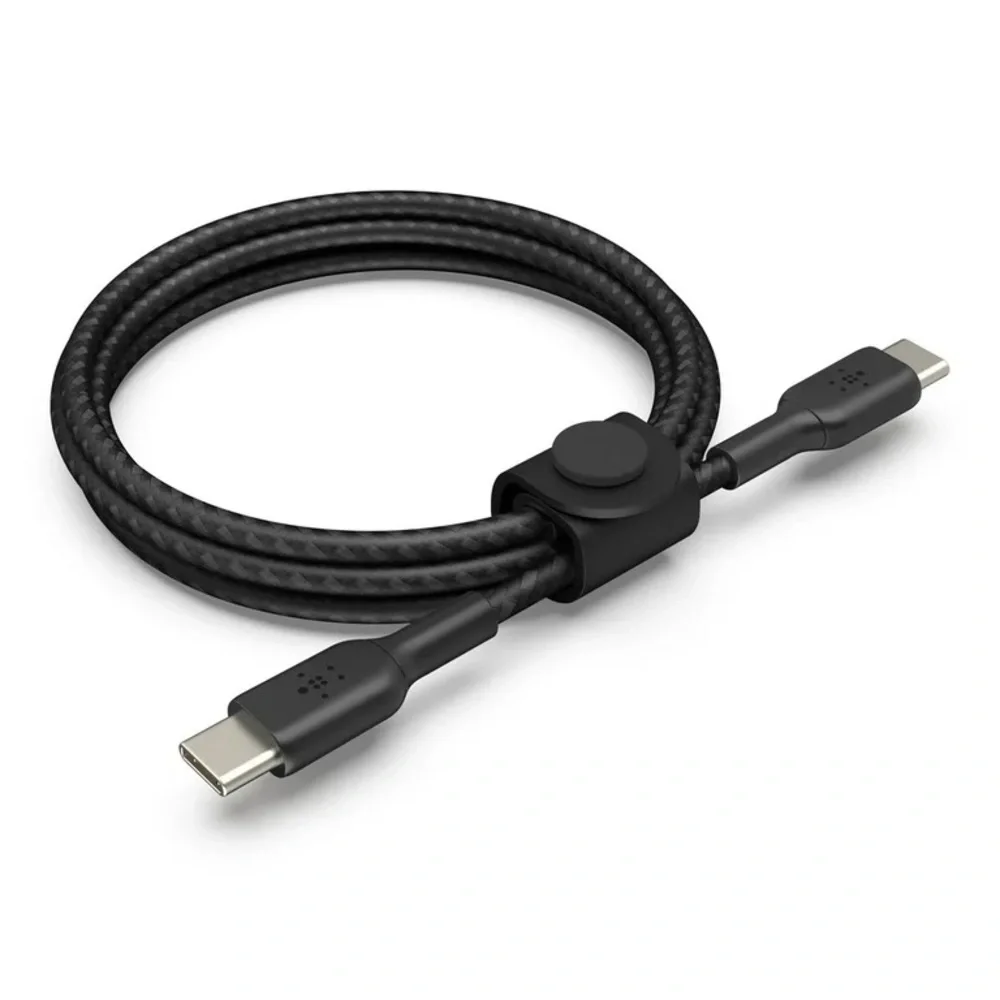 Belkin 5ft Braided USB-C to USB-C Cable W/ Strap NWT